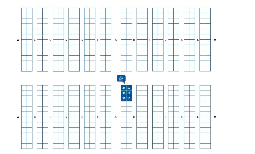 Booth location map